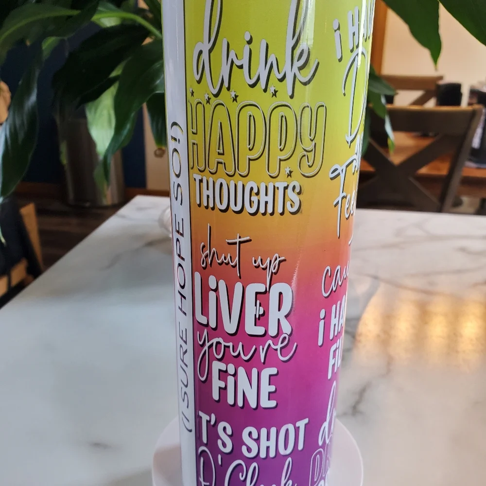 Funny Drinking Quotes 30oz Tumbler with duo lids 🎉sale